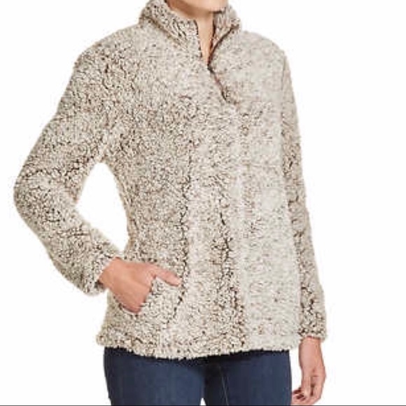 Sherpa Teddy Bear Jacket Plush Soft W/ Pockets NWT - Picture 2 of 8